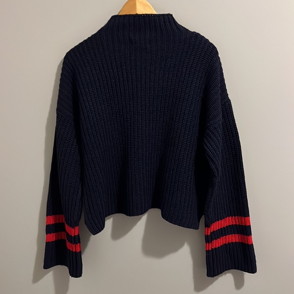ANTHROPOLOGIE CROPPED MOCK NECK SWEATER (M/L) - Picture 5 of 13